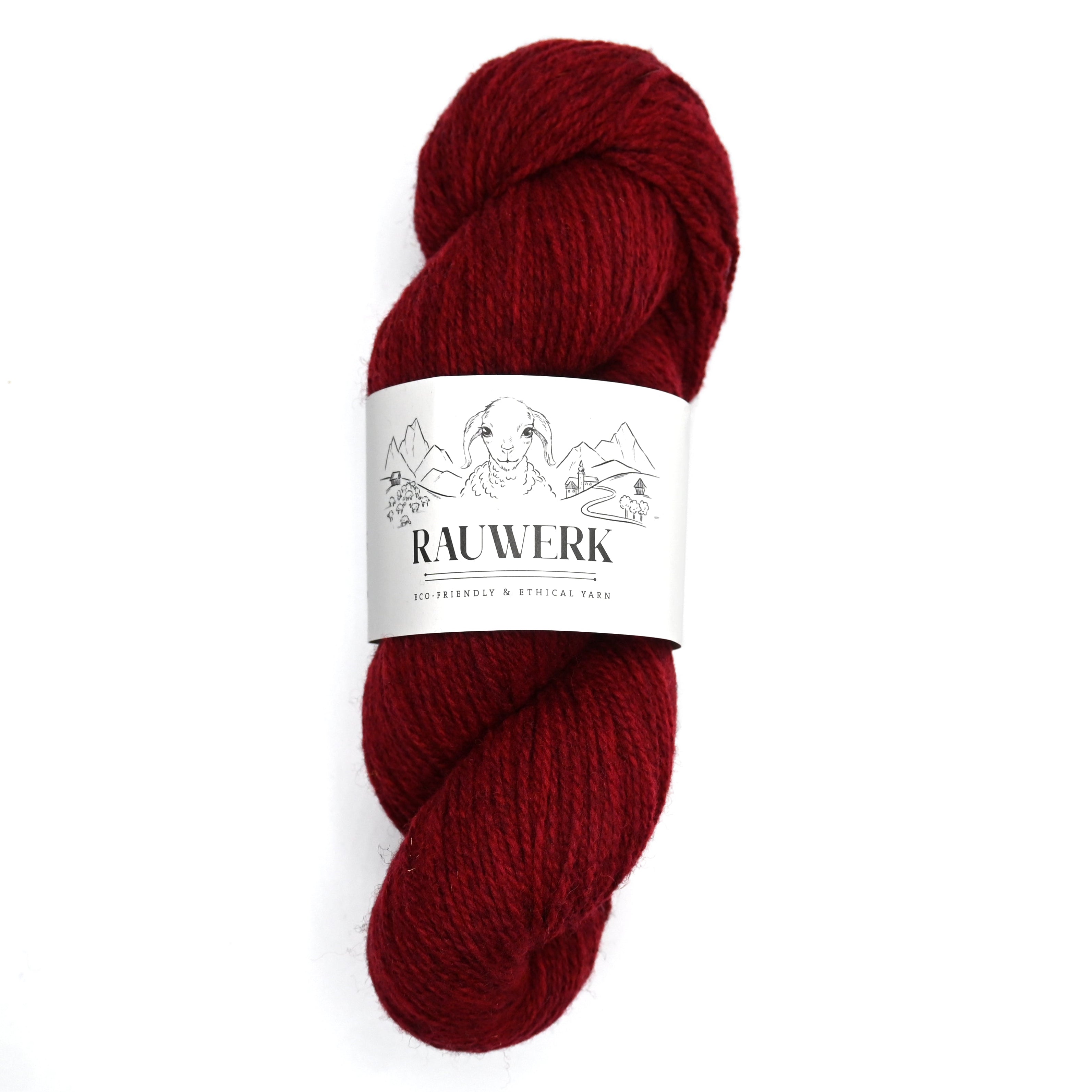 Rauwerk No2 - 100% Wolle, Merino, Sport, 300m/100g - Rauwerk by Claudia Freiß - Frau von Strick