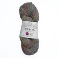 Frida auf Rauwerk No2- Neon Dots/Kies - handgefärbt - 100% Wolle, Merino, Sport, 300m/100g