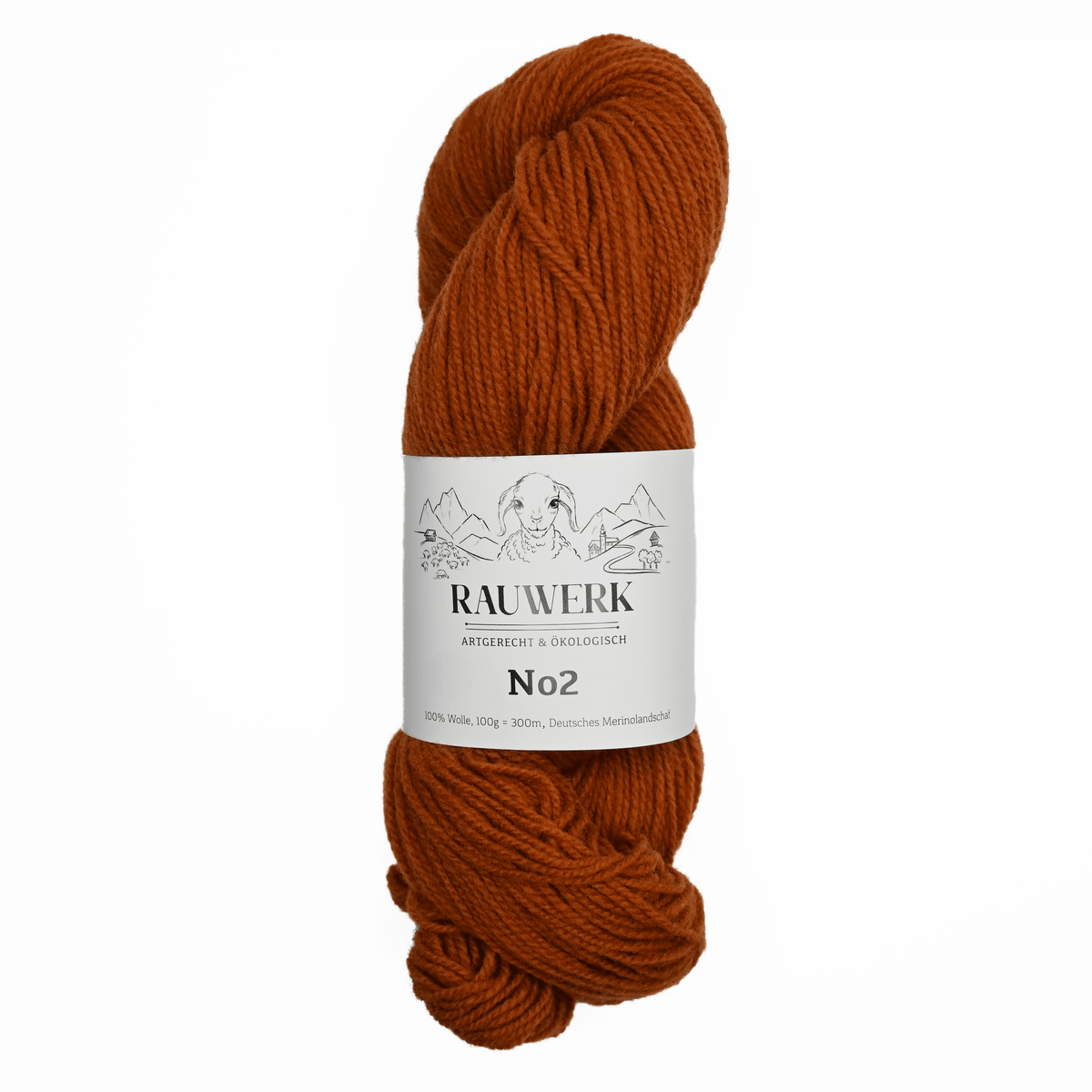 Rauwerk No2 - Gold-Pippau/Kalk - 100% Wolle, kbT, Merino, Sport, 300m/100g (Kopie) - Claudia Freiß - RAUWERK - Frau von Strick