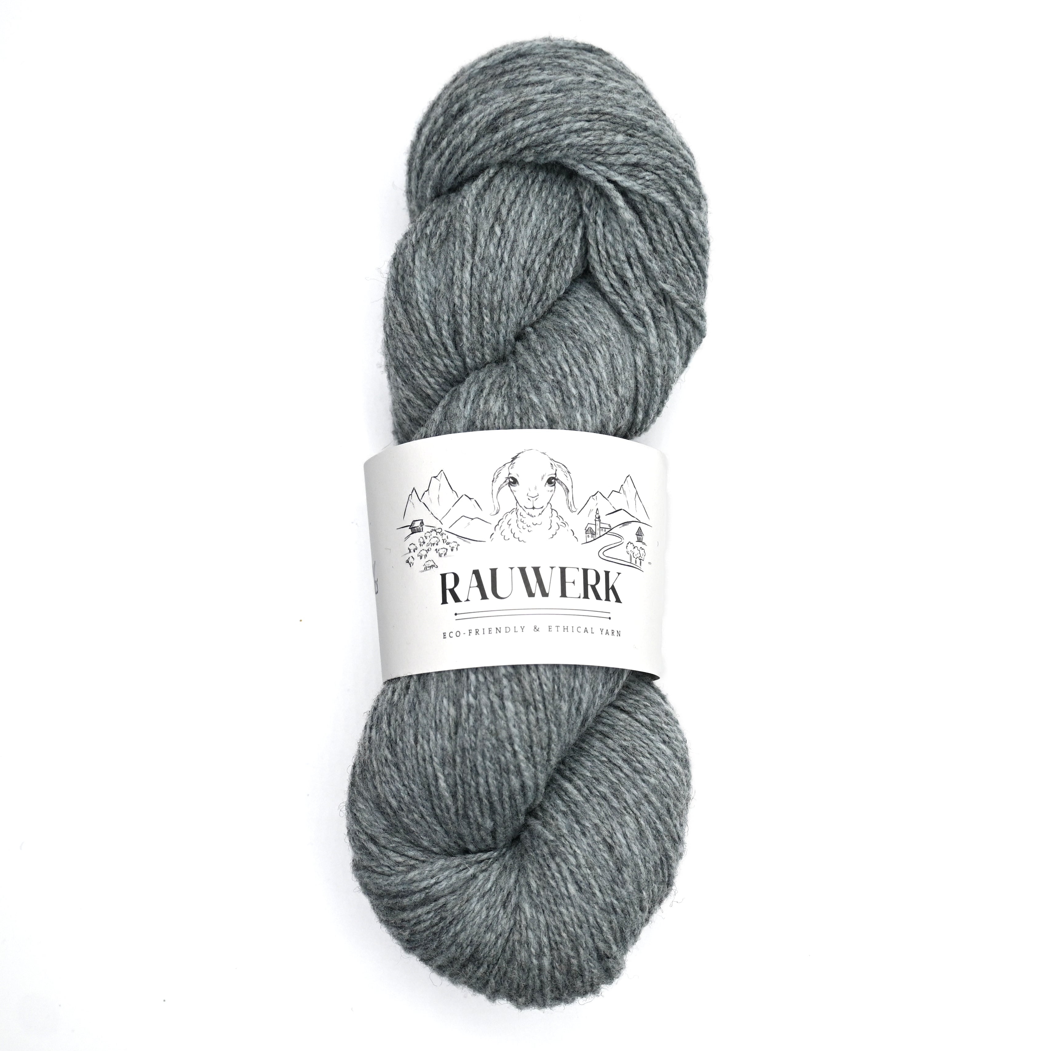 Rauwerk No2 - 100% Wolle, Merino, Sport, 300m/100g - Rauwerk by Claudia Freiß - Frau von Strick
