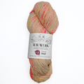 Frida auf Rauwerk No2 - Neon Dots/Travertin - handgefärbt - 100% Wolle, Merino, Sport, 300m/100g - Rauwerk by Claudia Freiß - Frau von Strick