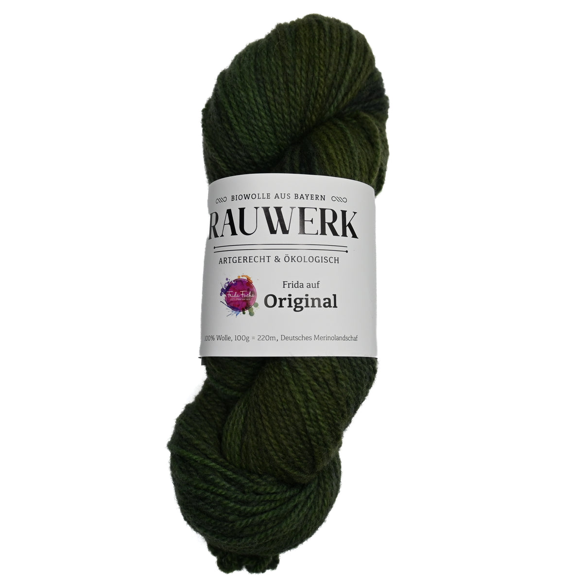 Frida auf Rauwerk Original - Rosmarin/Kies - 100% Wolle, Merino, DK, 220m/100g - Claudia Freiß - RAUWERK - Frau von Strick