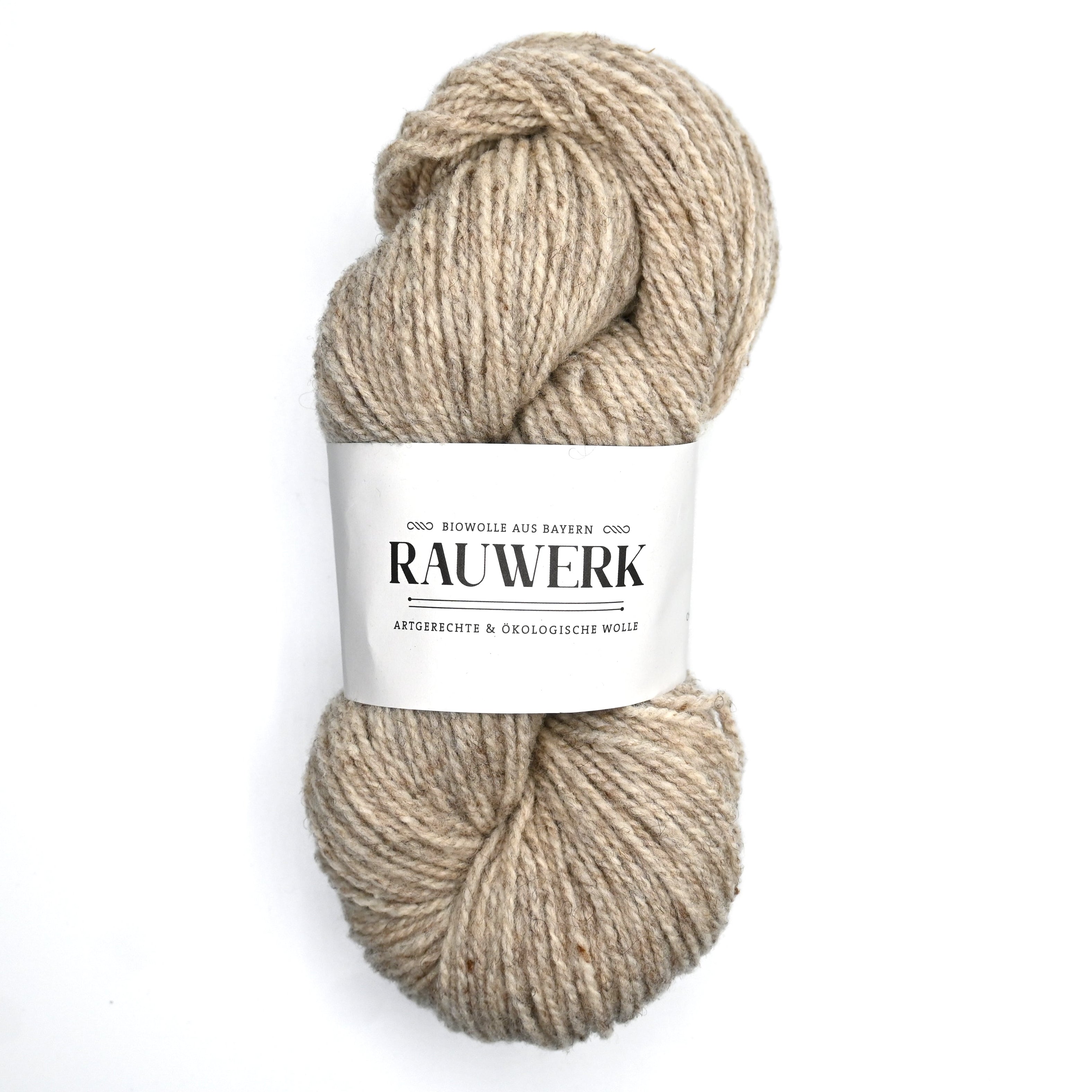 Rauwerk Original - Sand (Basisfarbe) - 100% Wolle, Merino, DK, 220m/100g - Rauwerk by Claudia Freiß - Frau von Strick